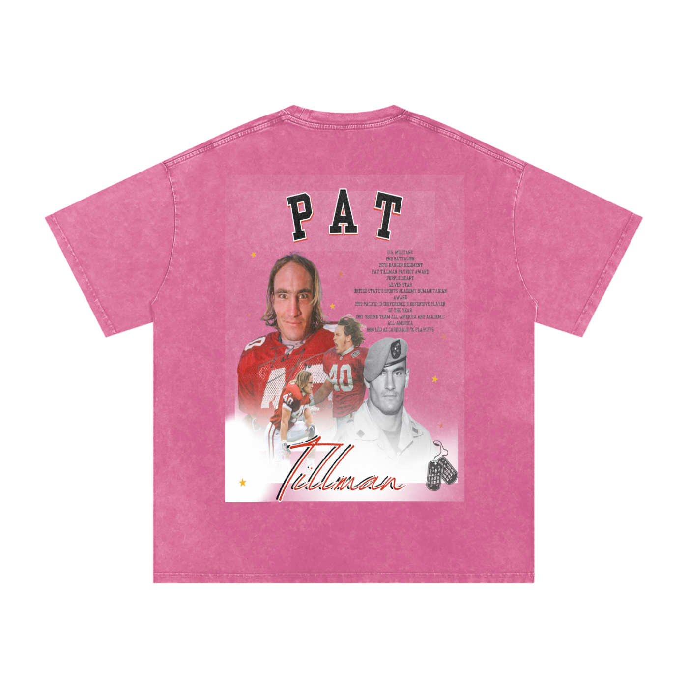 WARRIOR PRIDE PROJECT X PAT TILLMAN T-SHIRT