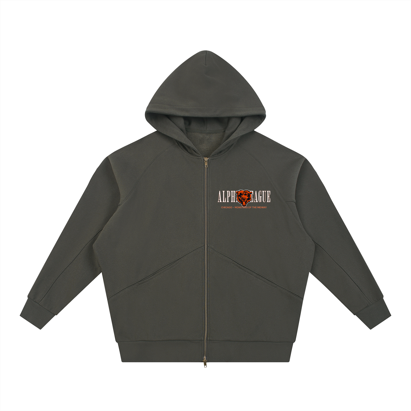 ALPHA LEAGUE x MONSTERS OF THE MIDWAY ZIP HOODIE