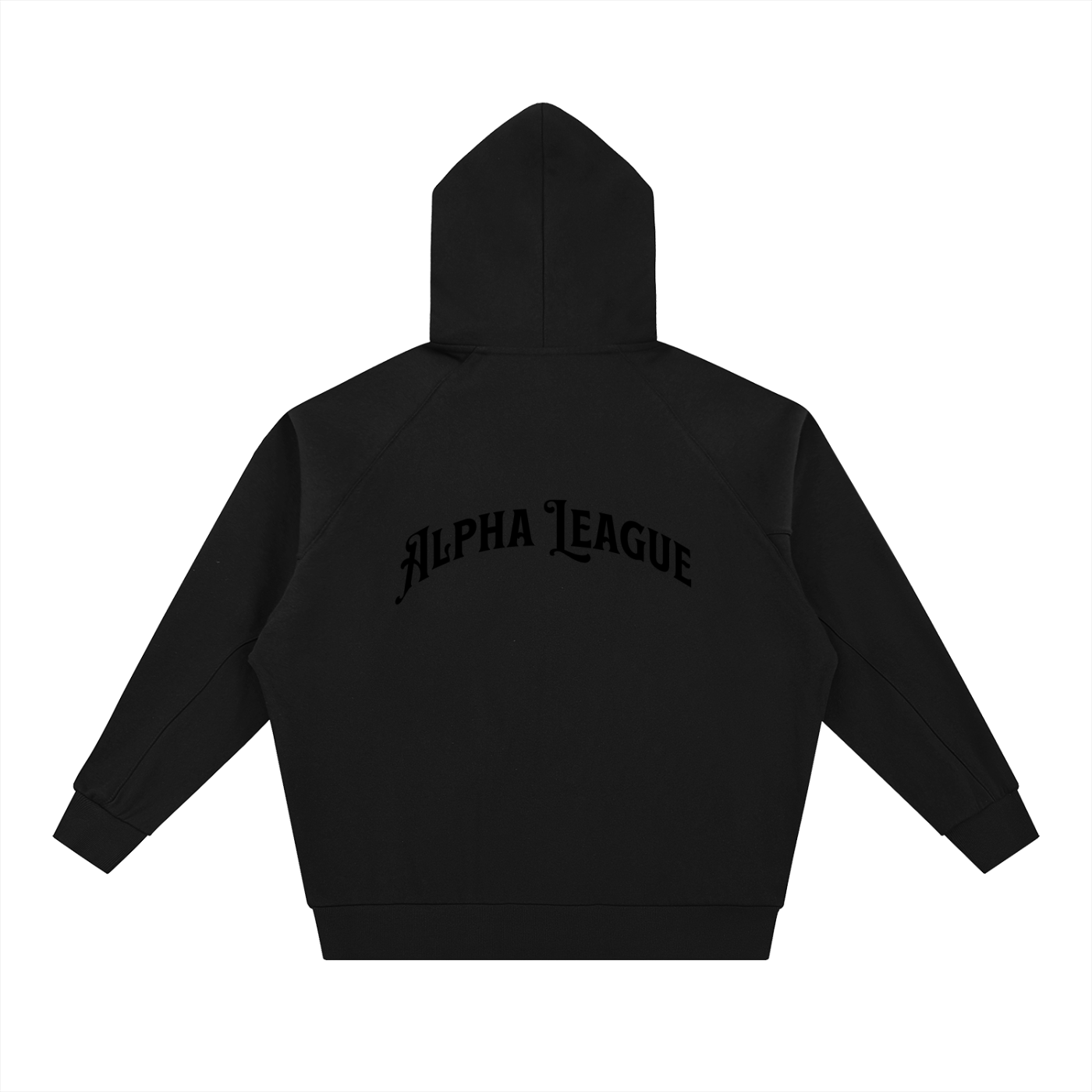 ALPHA LEAGUE x DOLMAN SLEEVED ZIP HOODIE