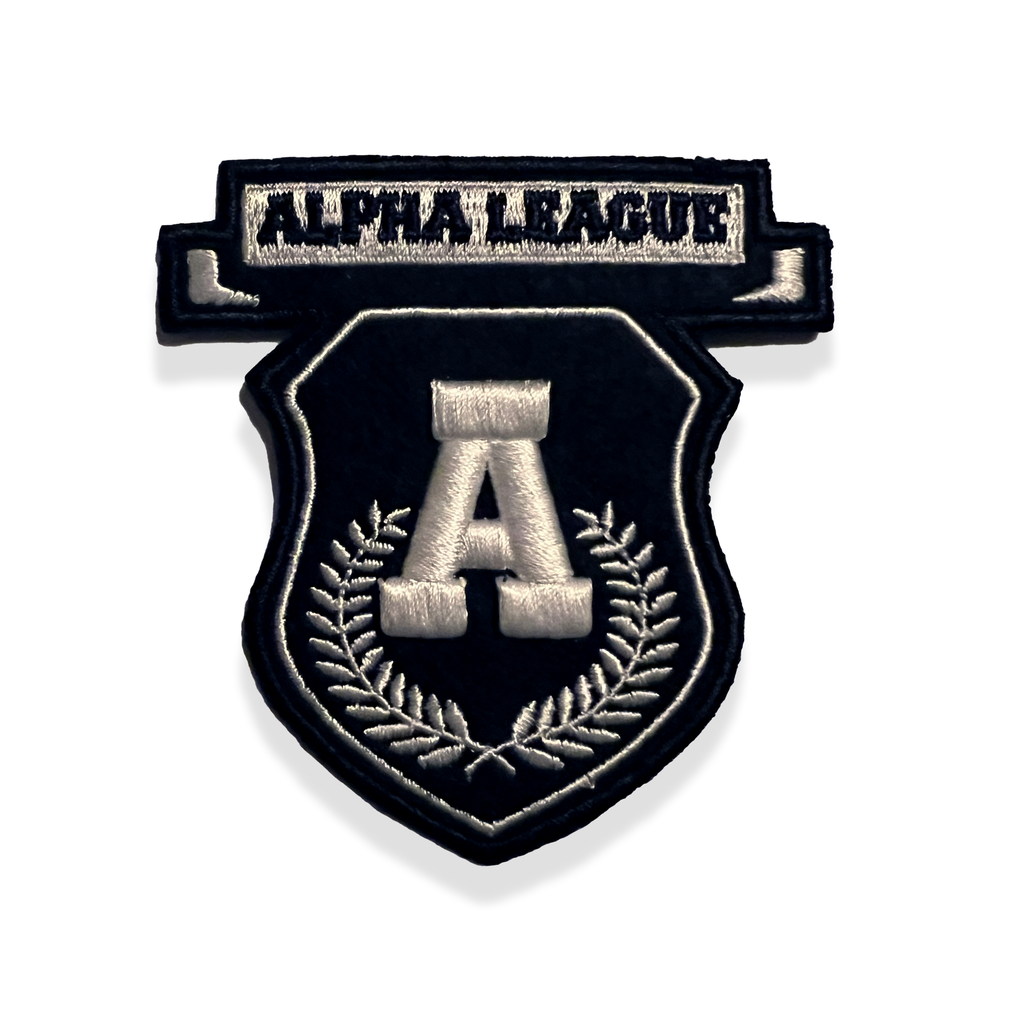 EMBROIDERED ALPHA LEAGUE PATCH