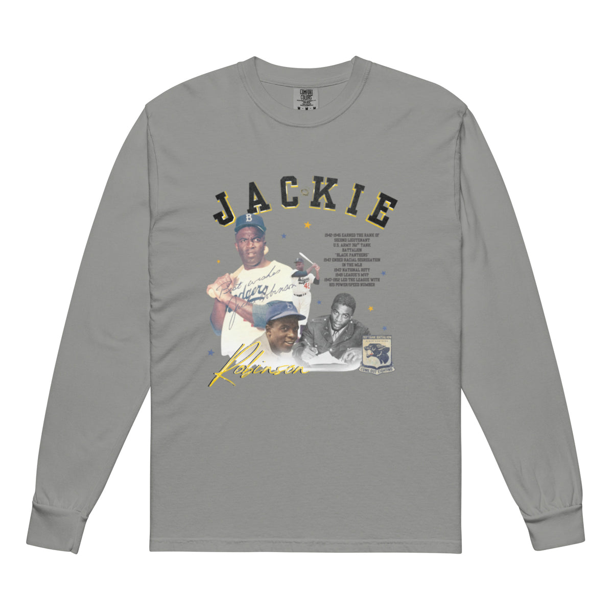 CLASSIC ALPHA LEAGUE JACKIE ROBINSON T-SHIRT [GRY]