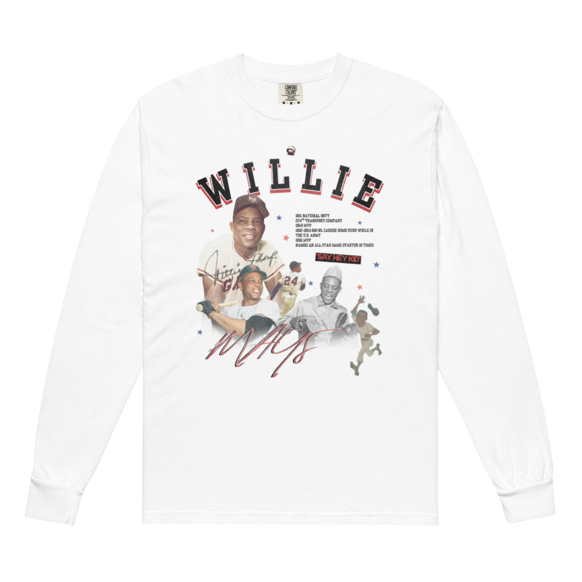 WILLIE MAYS “SAY HEY KID” ALPHA LEAGUE T SHIRT