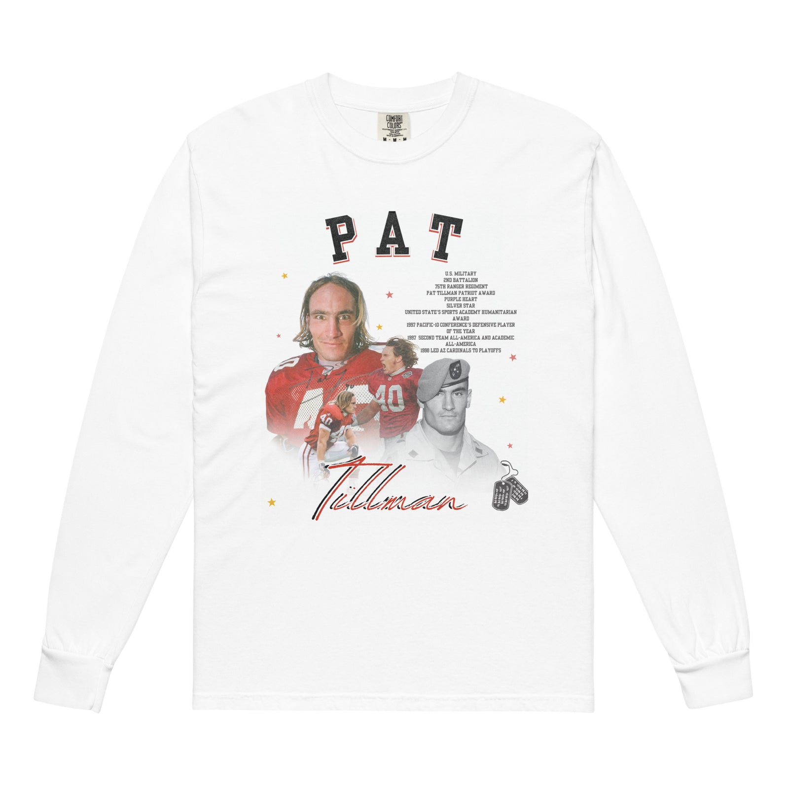 PAT TILLMAN LONG SLEEVE ALPHA LEAGUE T-SHIRT